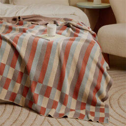 Timeless Tracks Striped Cotton Blanket
