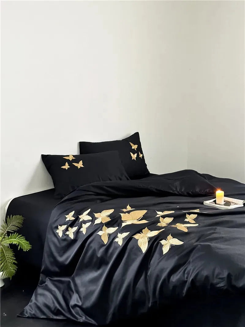 Golden Flight Egyptian Cotton Duvet Set - 图片 7