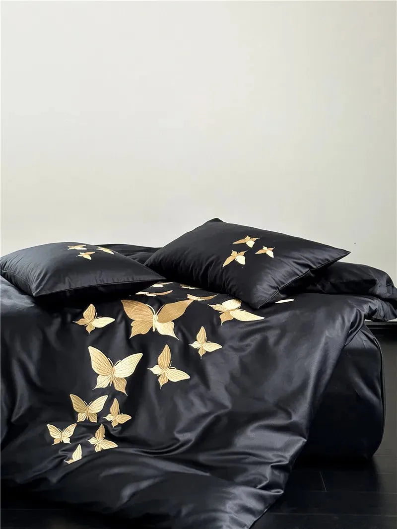Golden Flight Egyptian Cotton Duvet Set - 图片 8
