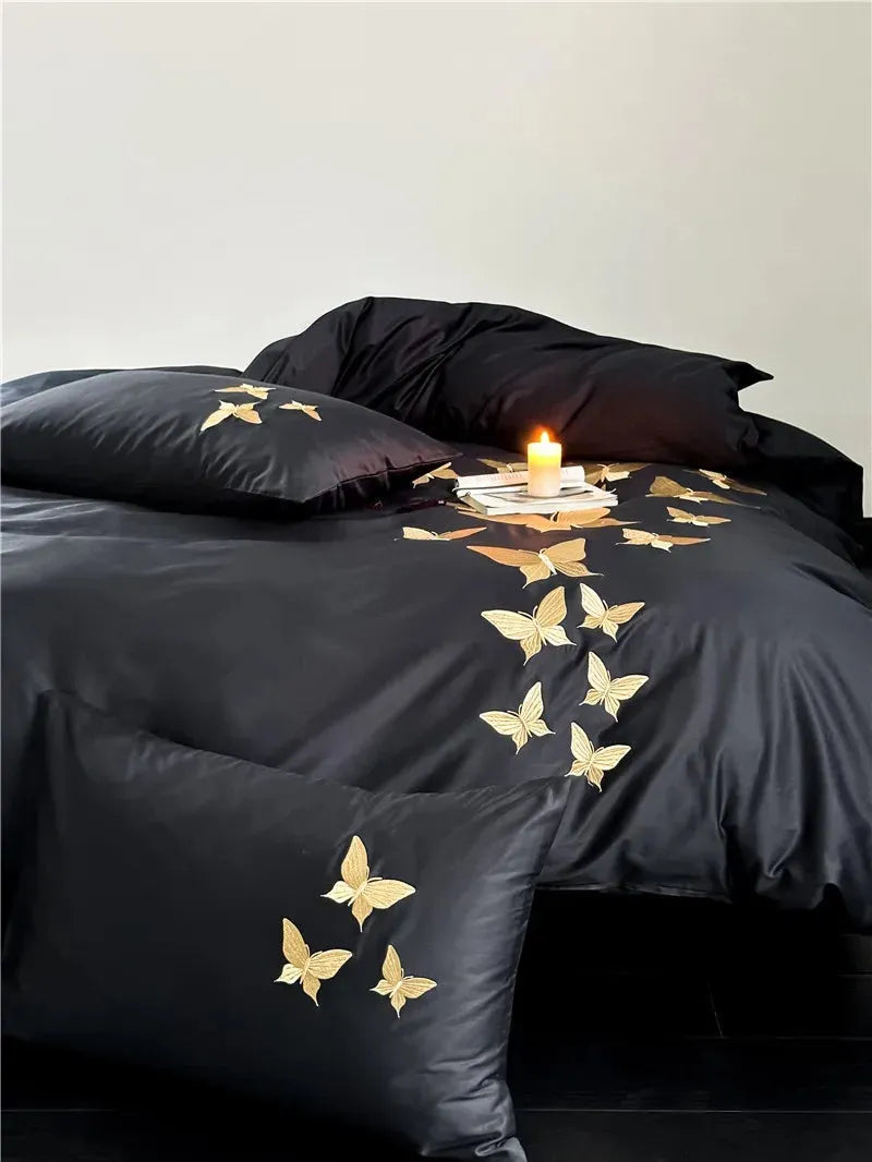 Golden Flight Egyptian Cotton Duvet Set - 图片 11