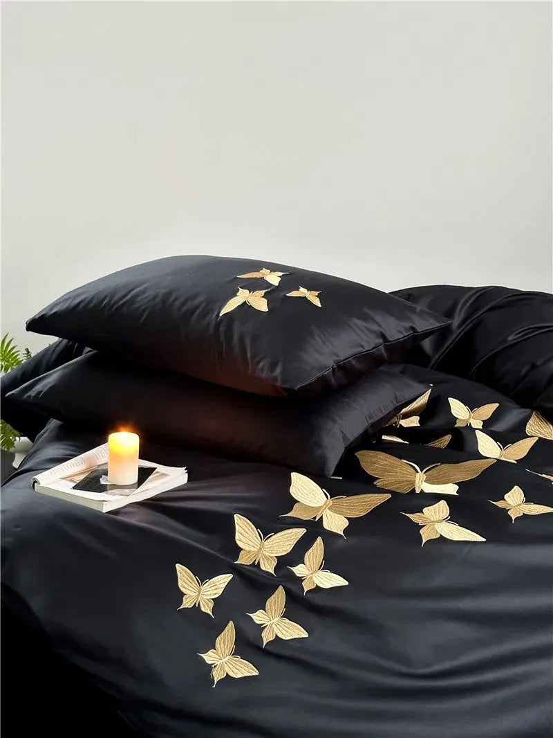 Golden Flight Egyptian Cotton Duvet Set - 图片 9