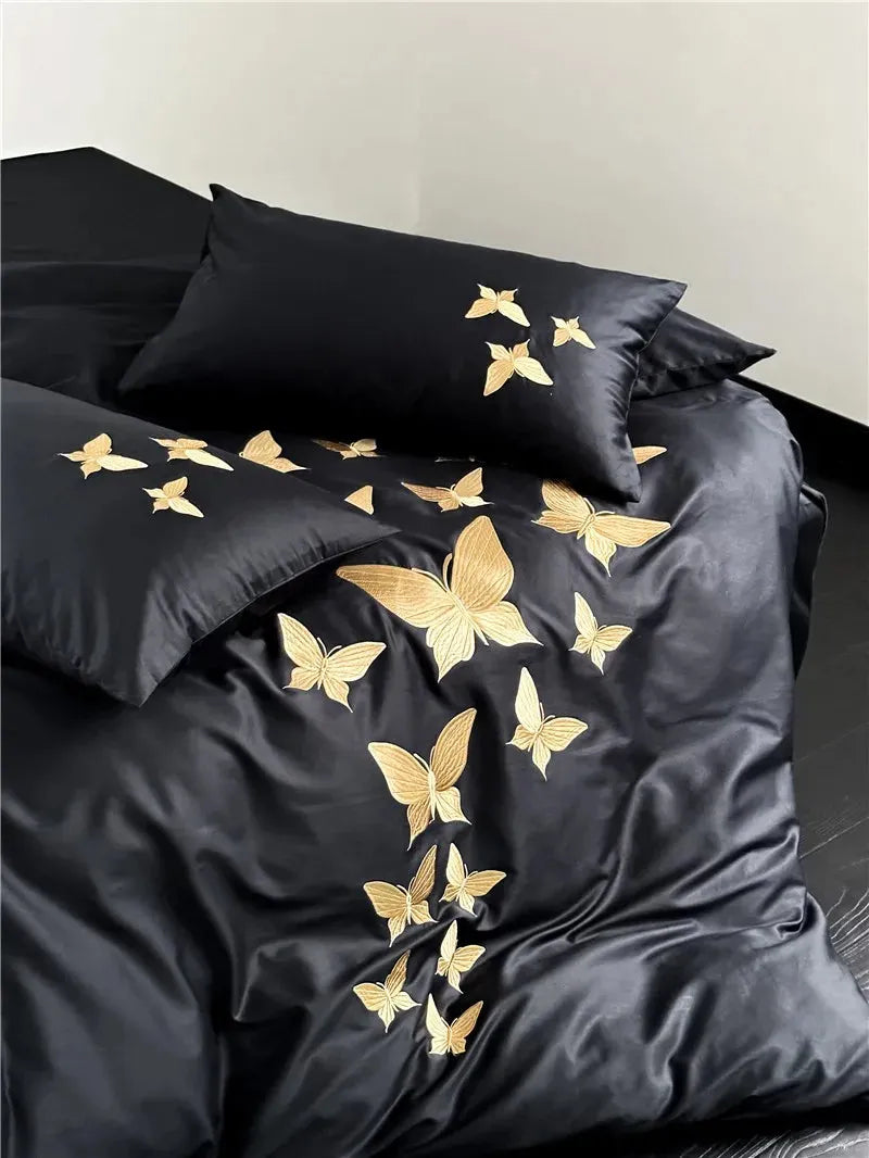 Golden Flight Egyptian Cotton Duvet Set - 图片 14