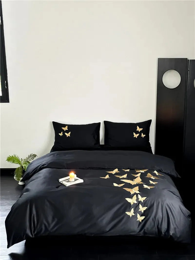 Golden Flight Egyptian Cotton Duvet Set - 图片 15