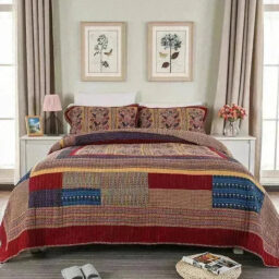 Handmade Patchwork Bedspread Set