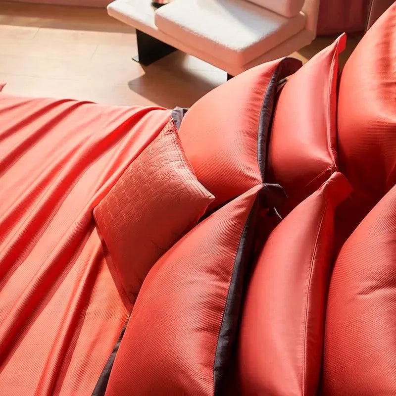 Hudson Premium Egyptian Cotton Duvet Cover Set - 图片 3