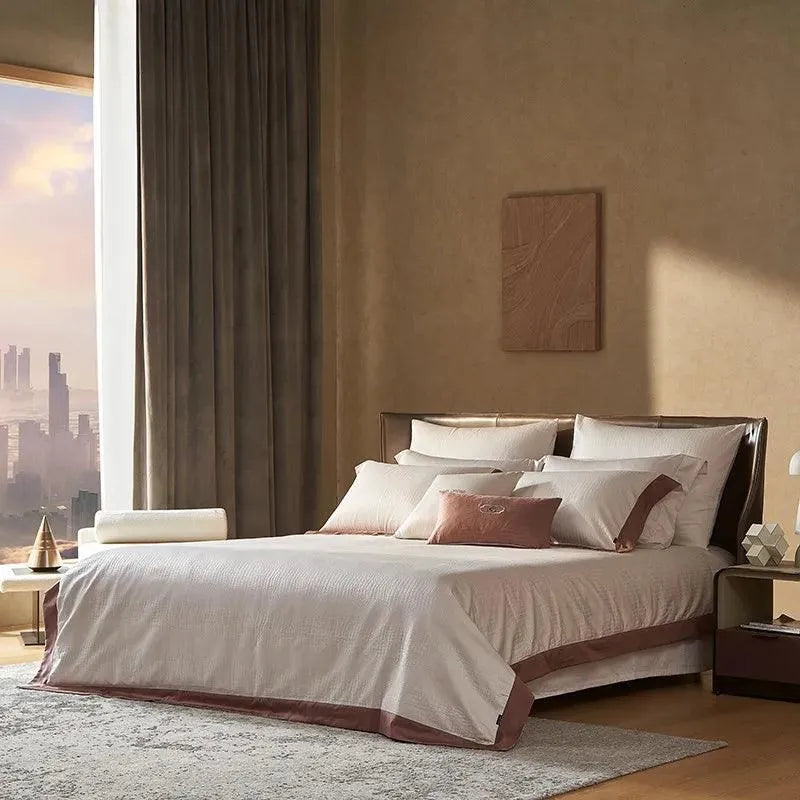 Hudson Premium Egyptian Cotton Duvet Cover Set - 图片 7