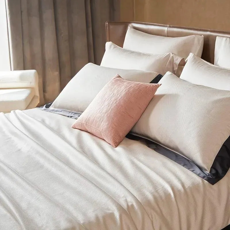 Hudson Premium Egyptian Cotton Duvet Cover Set - 图片 22
