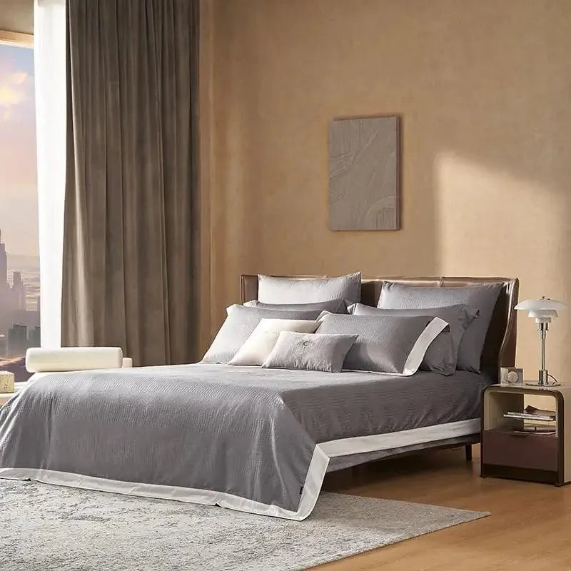 Hudson Premium Egyptian Cotton Duvet Cover Set - 图片 16