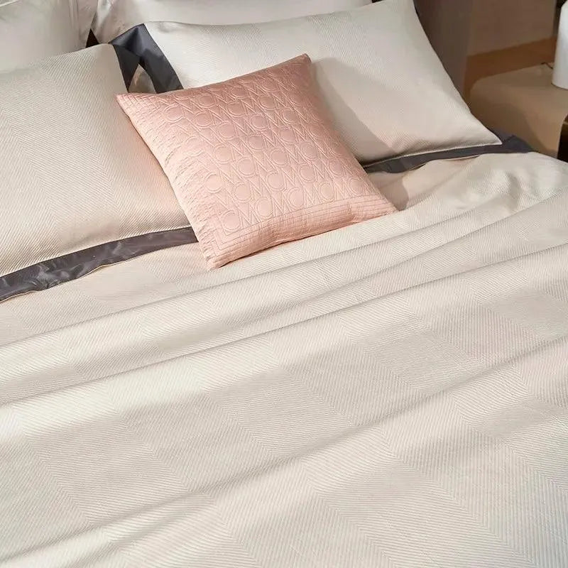 Hudson Premium Egyptian Cotton Duvet Cover Set - 图片 11