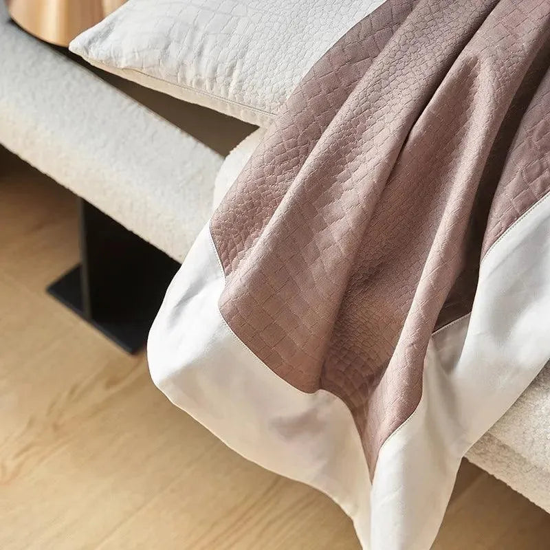 Hudson Premium Egyptian Cotton Duvet Cover Set - 图片 5