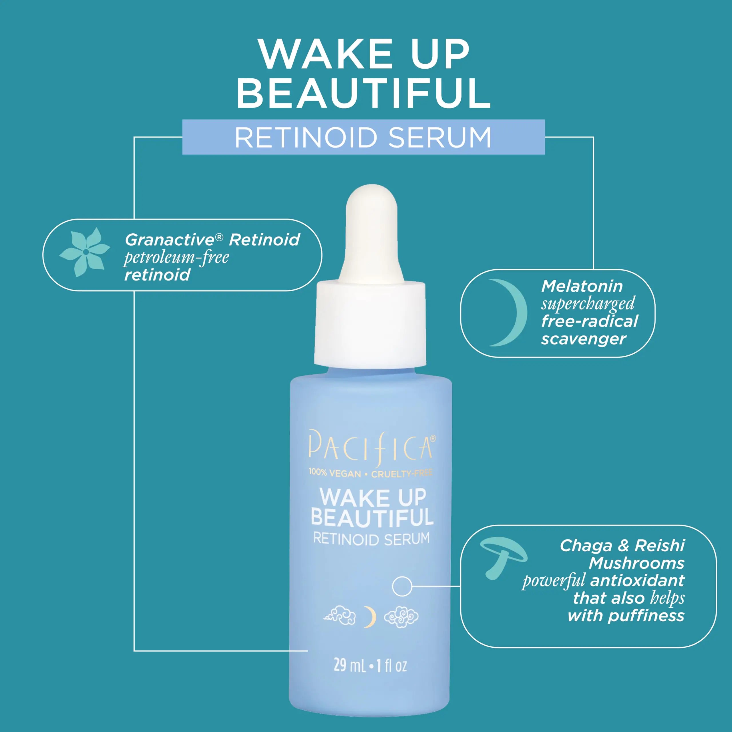 Pacifica Beauty Wake Up Beautiful Overnight Retinoid Serum, Skincare - 图片 11