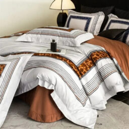 Ink Square Egyptian Cotton Duvet Cover Set