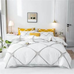 Knitted Box Pattern Duvet Cover Set