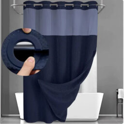 Without Hook Double-Layer Shower Curtain Set