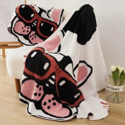 Mr.Cool Bulldog Microfiber Throw Blanket