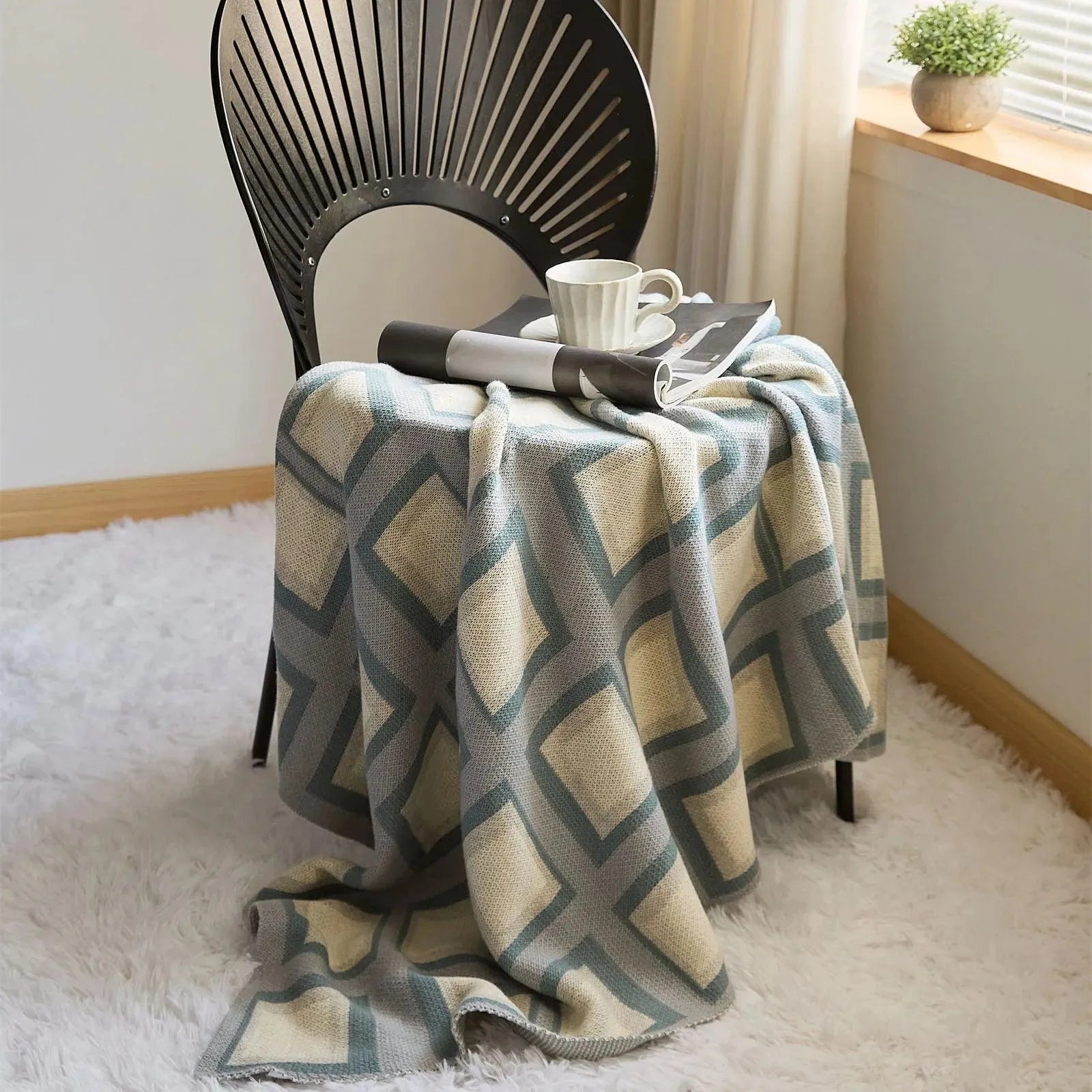 Opulent Plaid Throw Blanket - 图片 9
