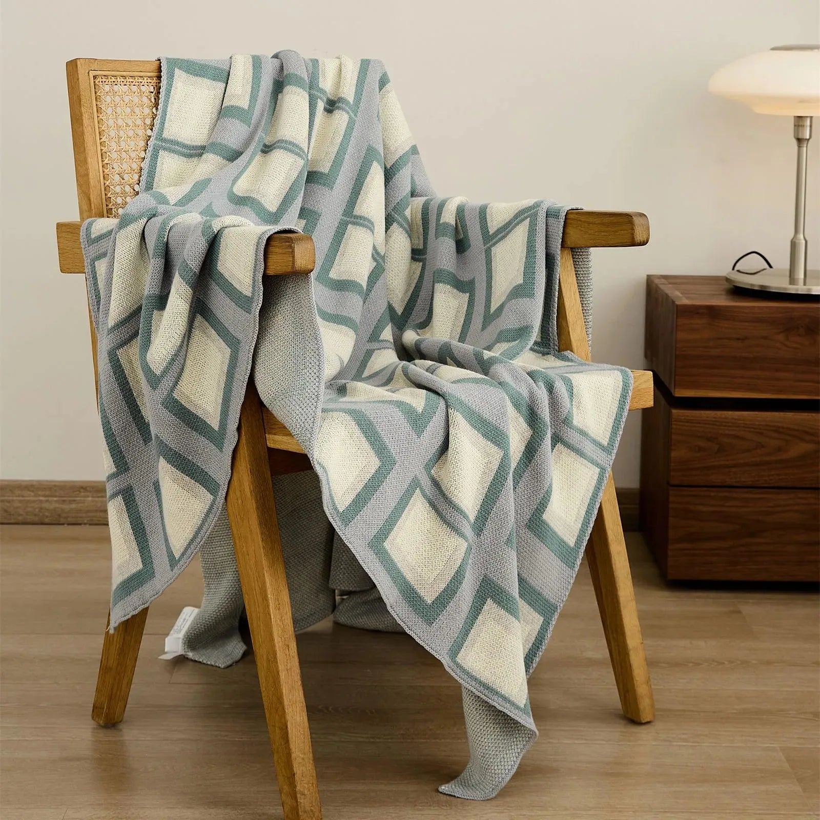 Opulent Plaid Throw Blanket