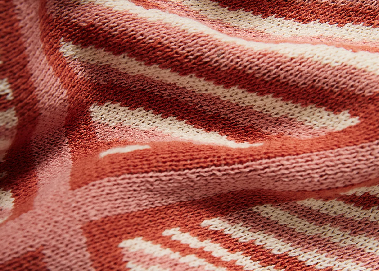 Luxury Boxed Striped Cotton Throw Blanket - 图片 14