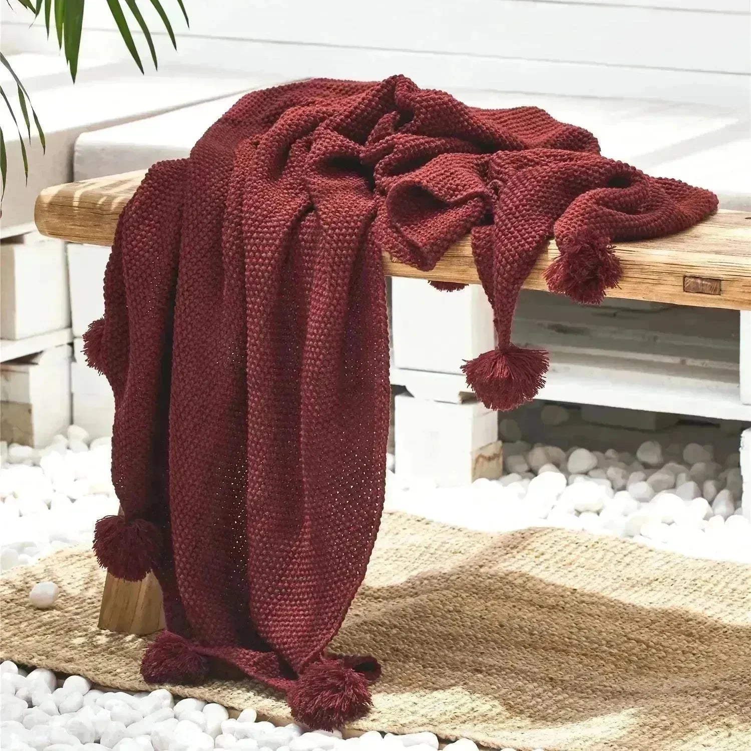 Quin Pompom Throw Blanket - 图片 9