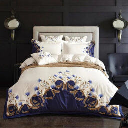 Royal Flora Egyptian Cotton Embroidered Luxury Bedding Set