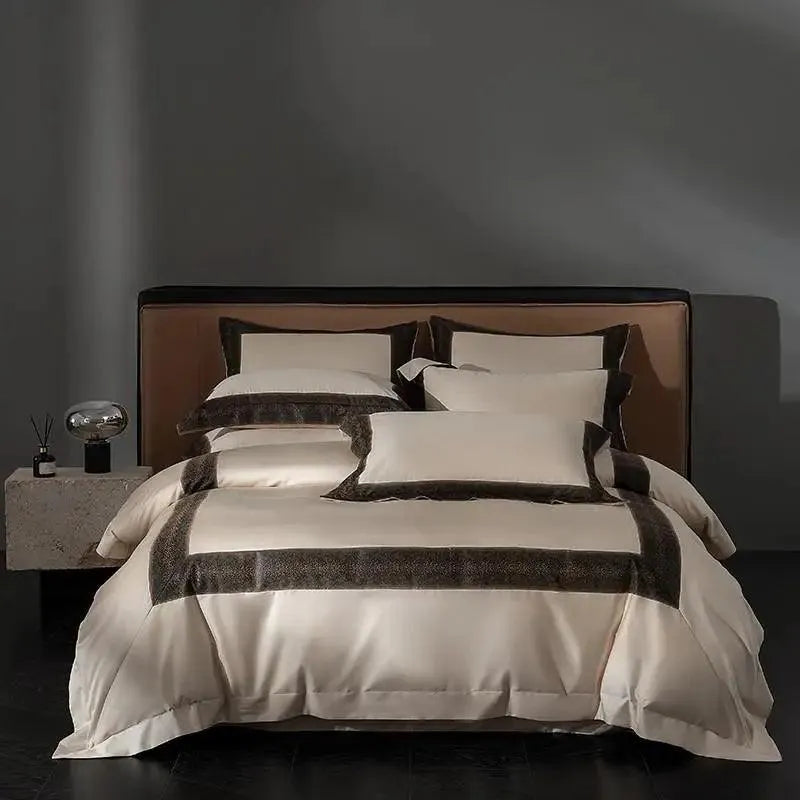 Sharon Square 1000TC Egyptian Cotton Duvet Cover Set - 图片 12