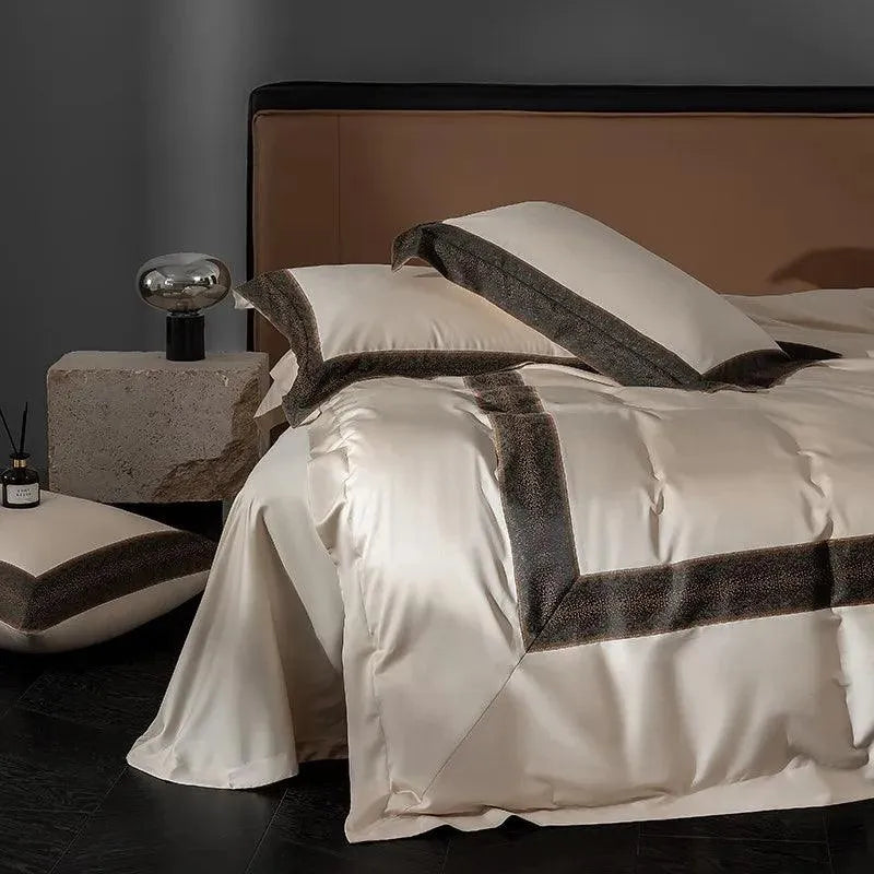 Sharon Square 1000TC Egyptian Cotton Duvet Cover Set - 图片 14