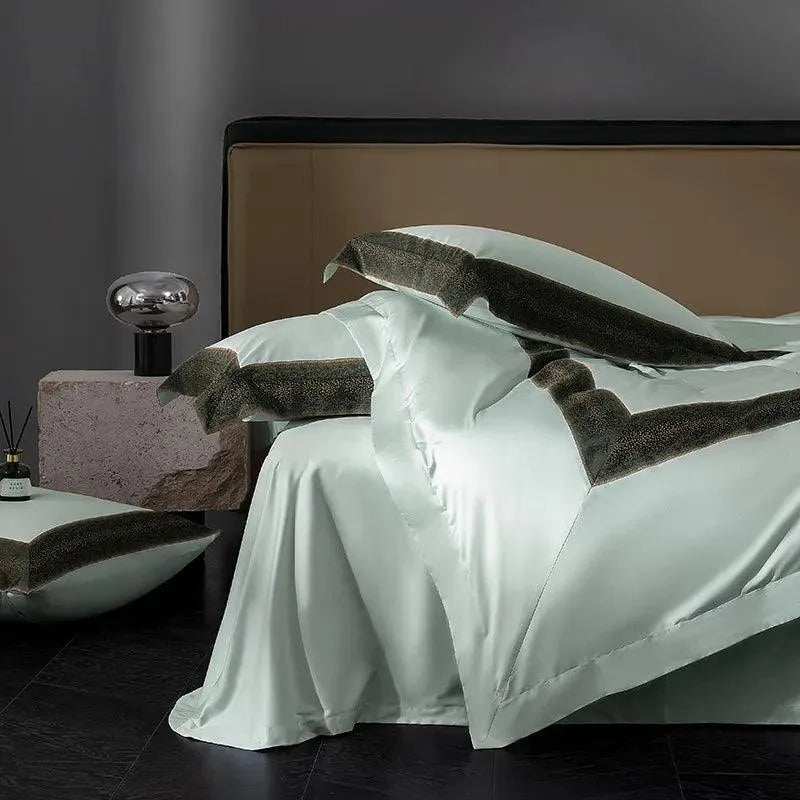 Sharon Square 1000TC Egyptian Cotton Duvet Cover Set - 图片 7