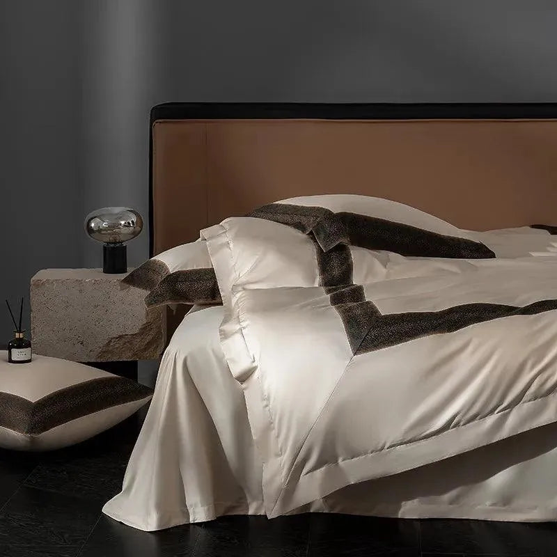 Sharon Square 1000TC Egyptian Cotton Duvet Cover Set - 图片 15