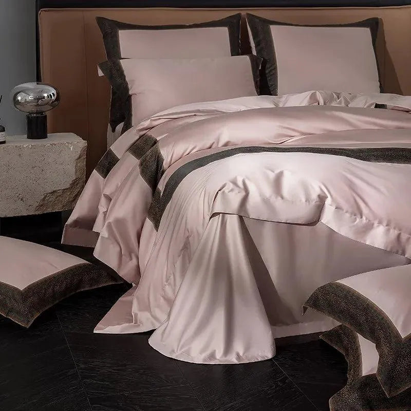 Sharon Square 1000TC Egyptian Cotton Duvet Cover Set - 图片 5