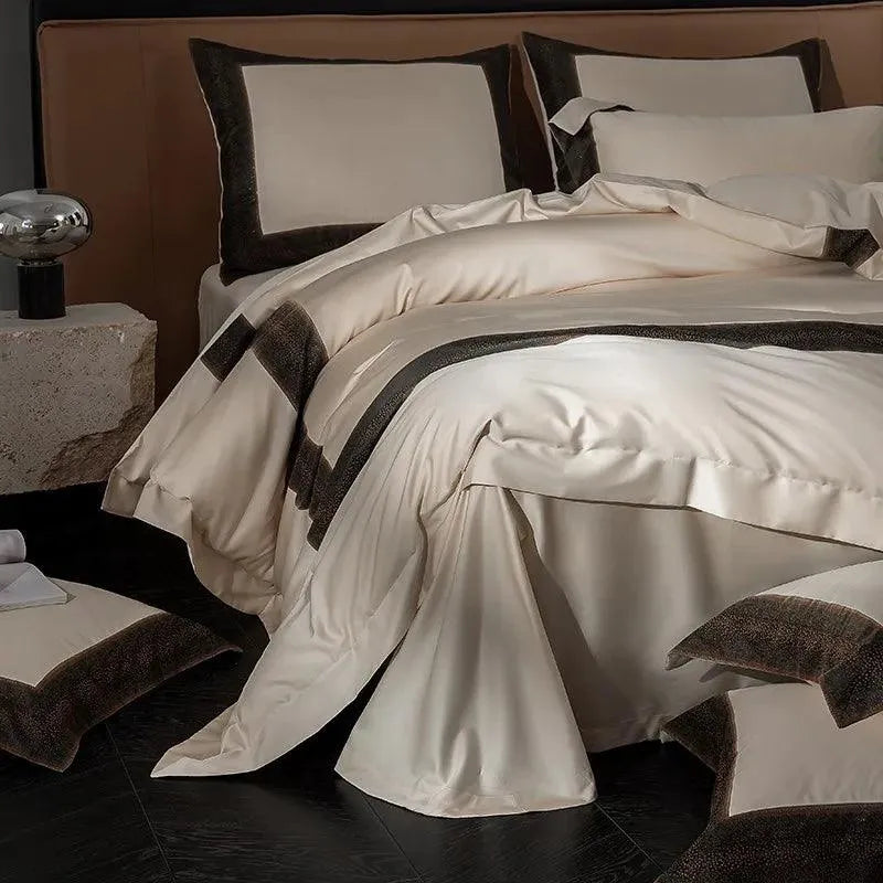 Sharon Square 1000TC Egyptian Cotton Duvet Cover Set - 图片 16