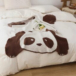 Sleepy Panda Microfiber Throw Blanket