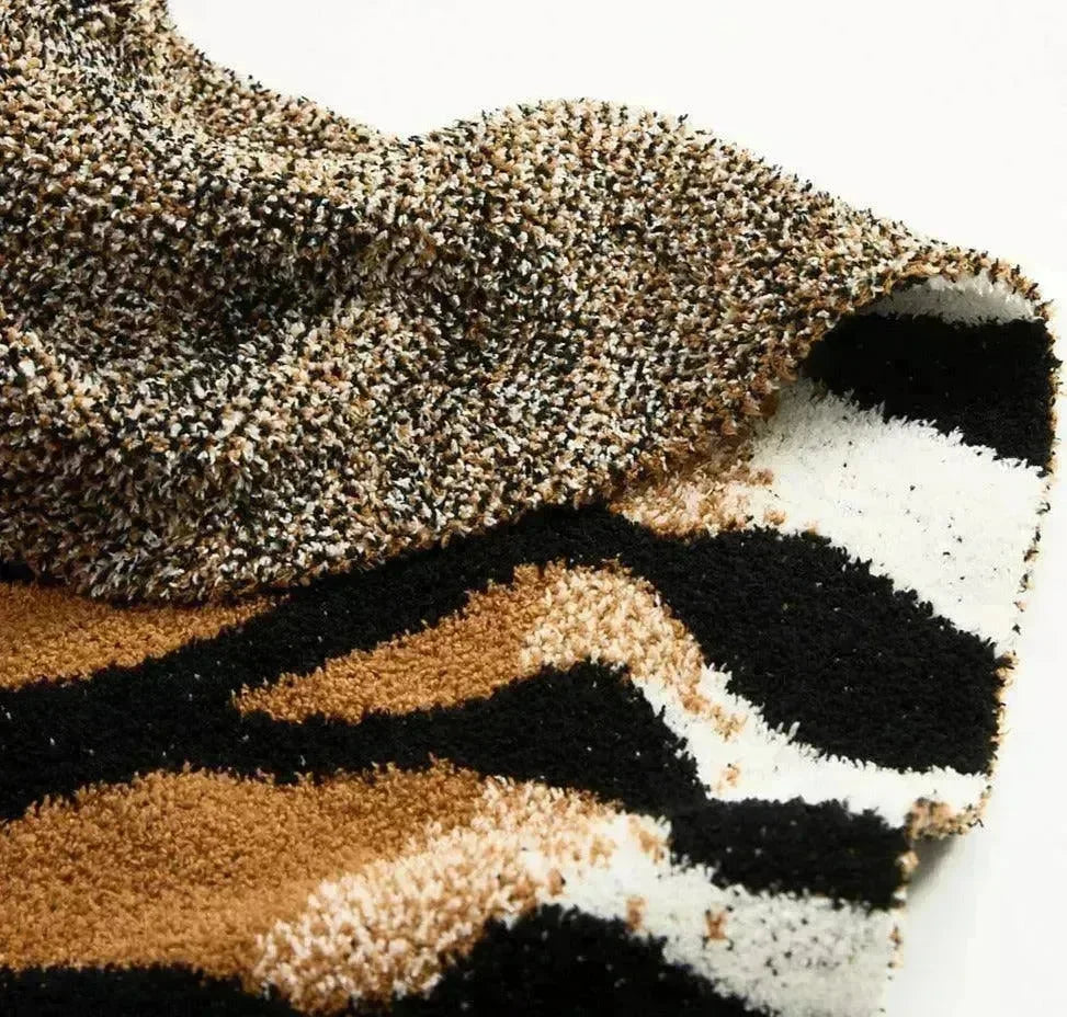 Tiger Stripe Throw Blanket - 图片 5