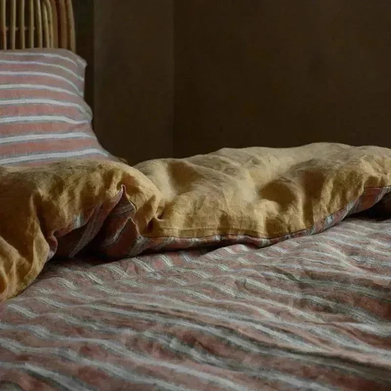 Washed Linen Duvet Cover Set - 图片 9