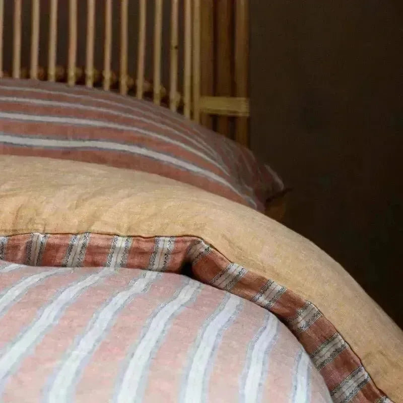 Washed Linen Duvet Cover Set - 图片 11