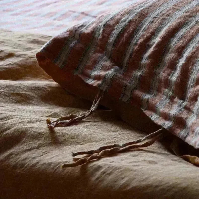 Washed Linen Duvet Cover Set - 图片 13