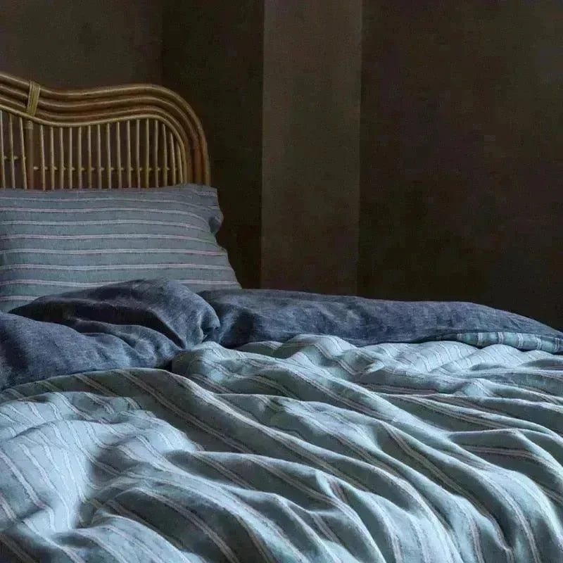 Washed Linen Duvet Cover Set - 图片 16